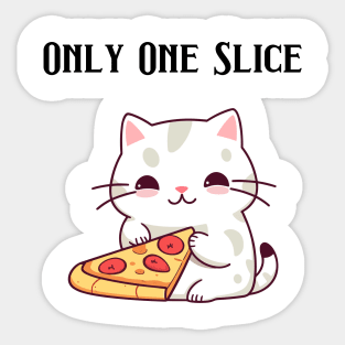 Sweet Cat with Food Sticker